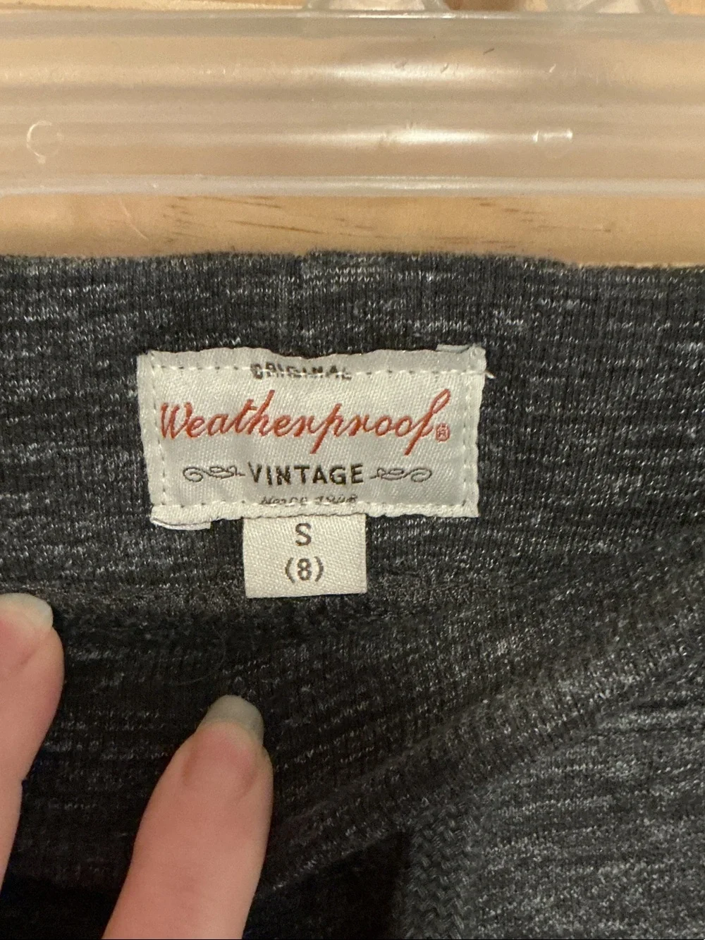 Weatherproof Heather Gray pants with Red Logo Tag